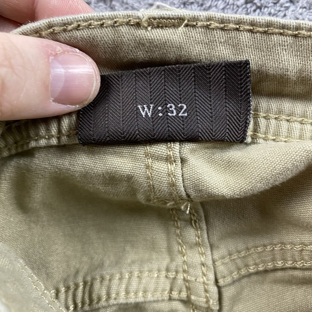 JACHS New York Pants Mens 32x30 Beige Straight Leg Slim Mid Rise - Picture 11 of 15